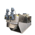 Volute Sludge Dewatering Equipment / Dewatering Screw Press Machine